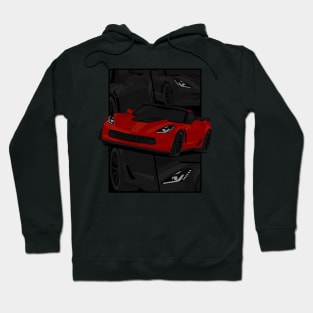 Z06 DARK-RED Hoodie